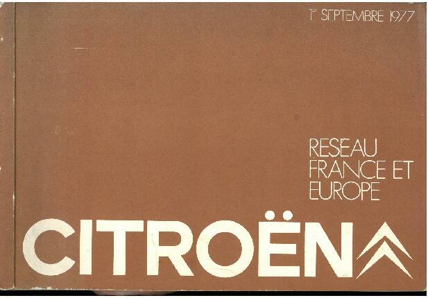 Citroën forhandlernet 1977