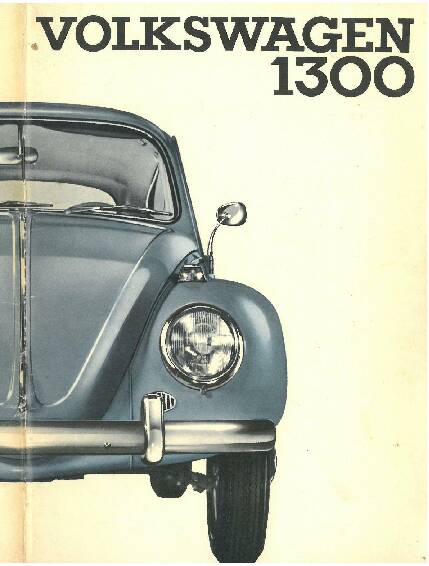 Instruktionsbog til VW 1300