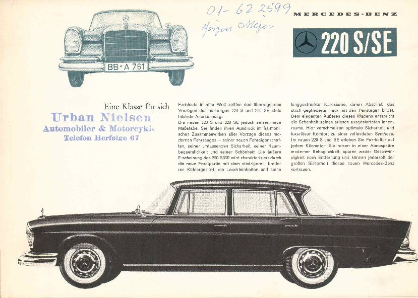 Mercedes-Benz W111 220 S/SE