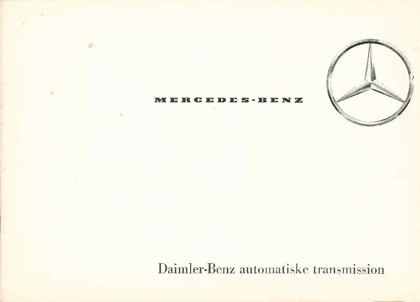 ”Daimler-Benz automatiske transmission”