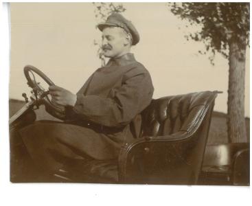 C.A. Bülow og passager i åben Ford