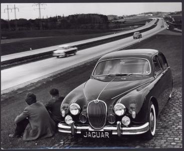 Pressefoto Jaguar MK 1. 2,4