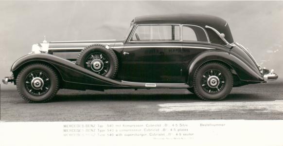 Mercedes-Benz W29 540K Cabriolet B (5 fabriksfoto)