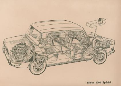 Simca 1000 outline (foto 3)