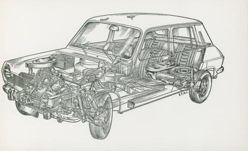 Simca 1100 outline (foto 3)