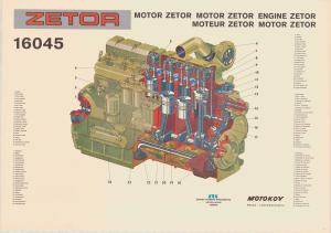 Motor Zetor 16045
