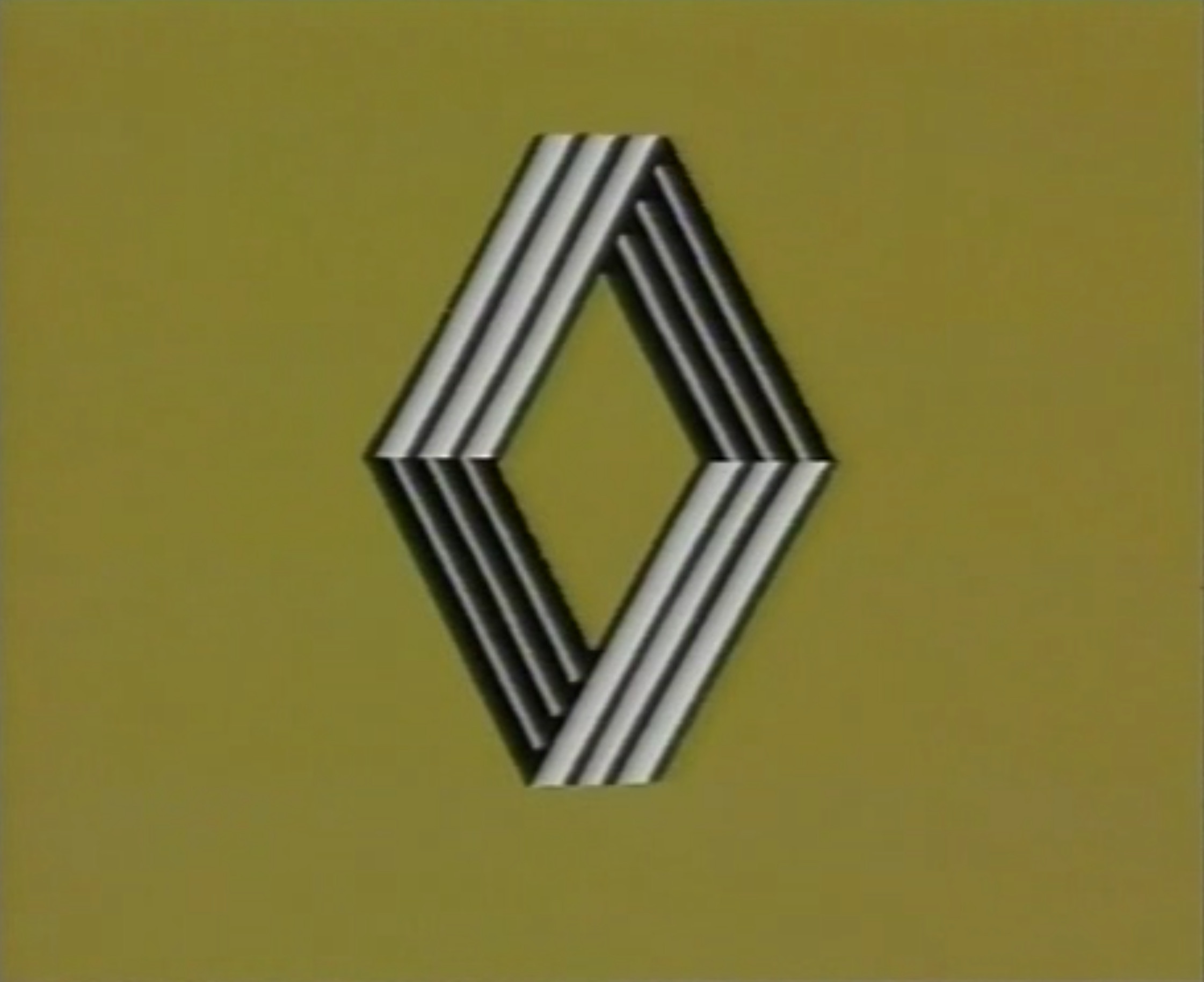 Renault-logoet i tre forskellige animationer